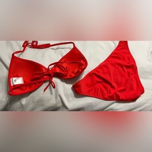 Pinkish red bikini set- used liked new
